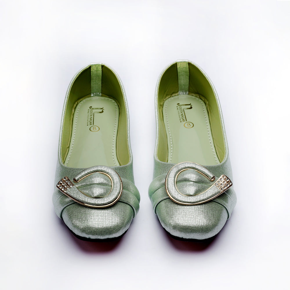 Aqua Green Fancy Pumps
