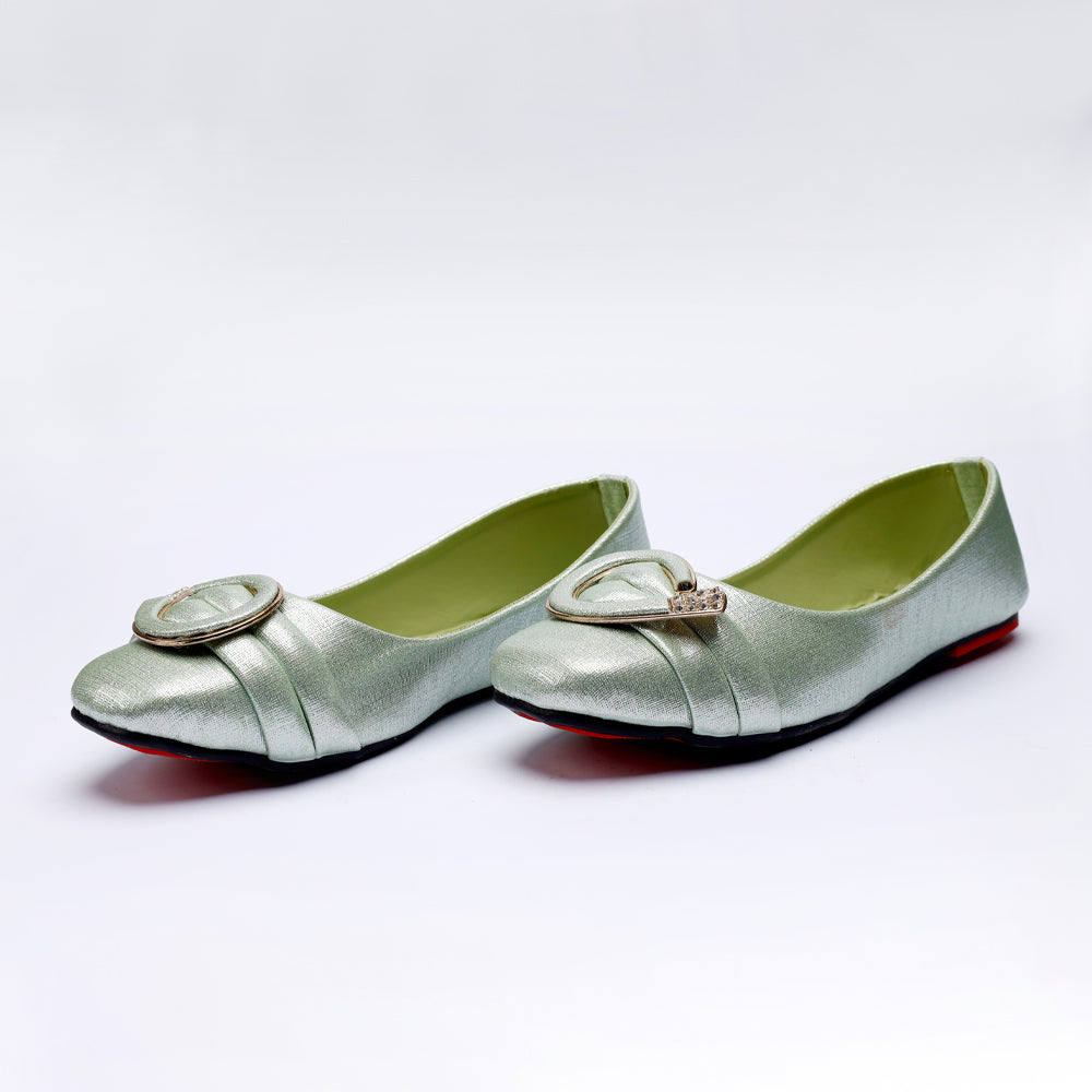 Aqua Green Fancy Pumps
