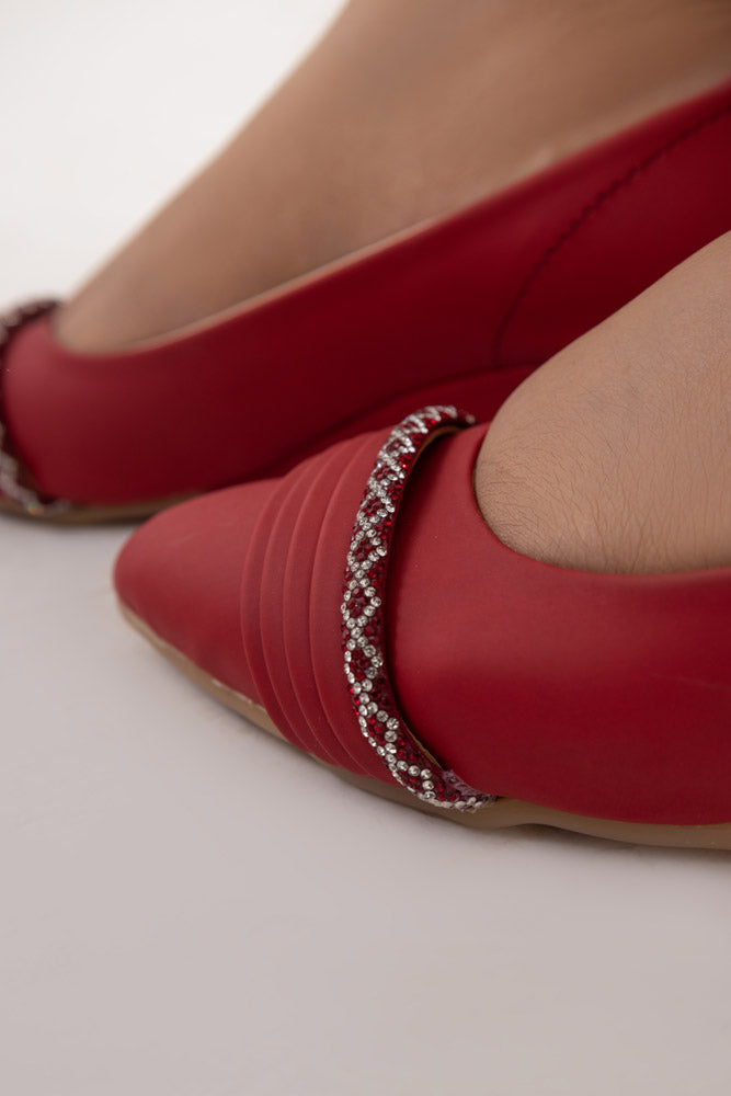 Red Gel Sole Comfort Pump