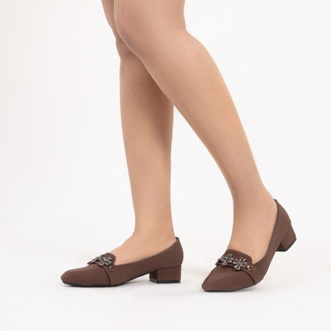Brown Fancy Pumps