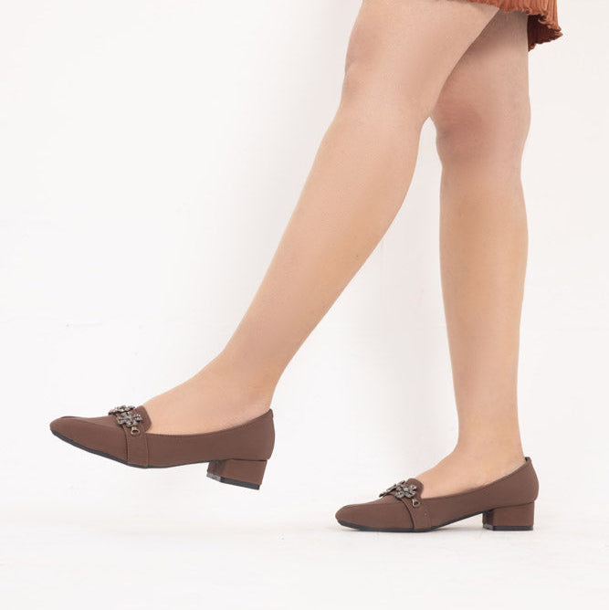 Brown Fancy Pumps