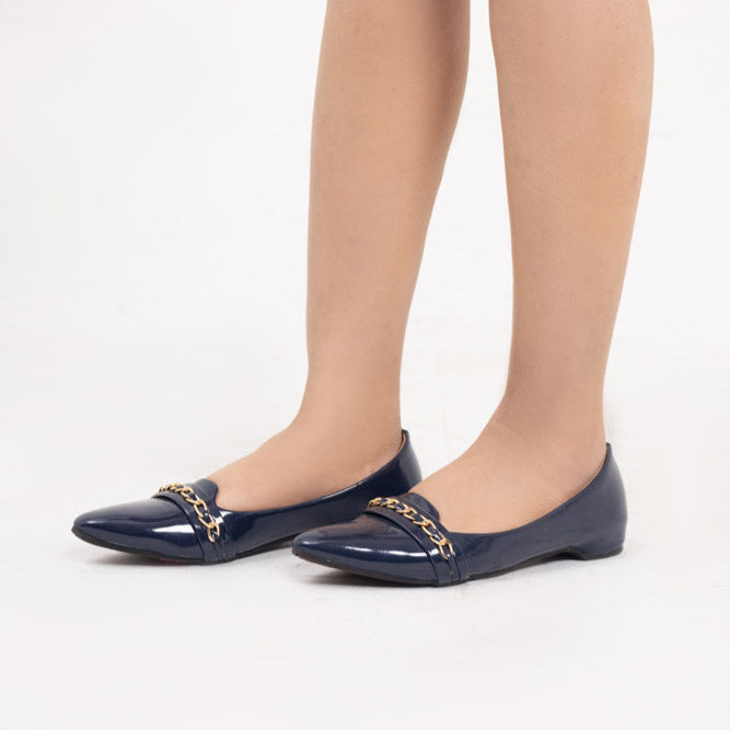 Blue Lifty Pattan Pumps Gel Sole