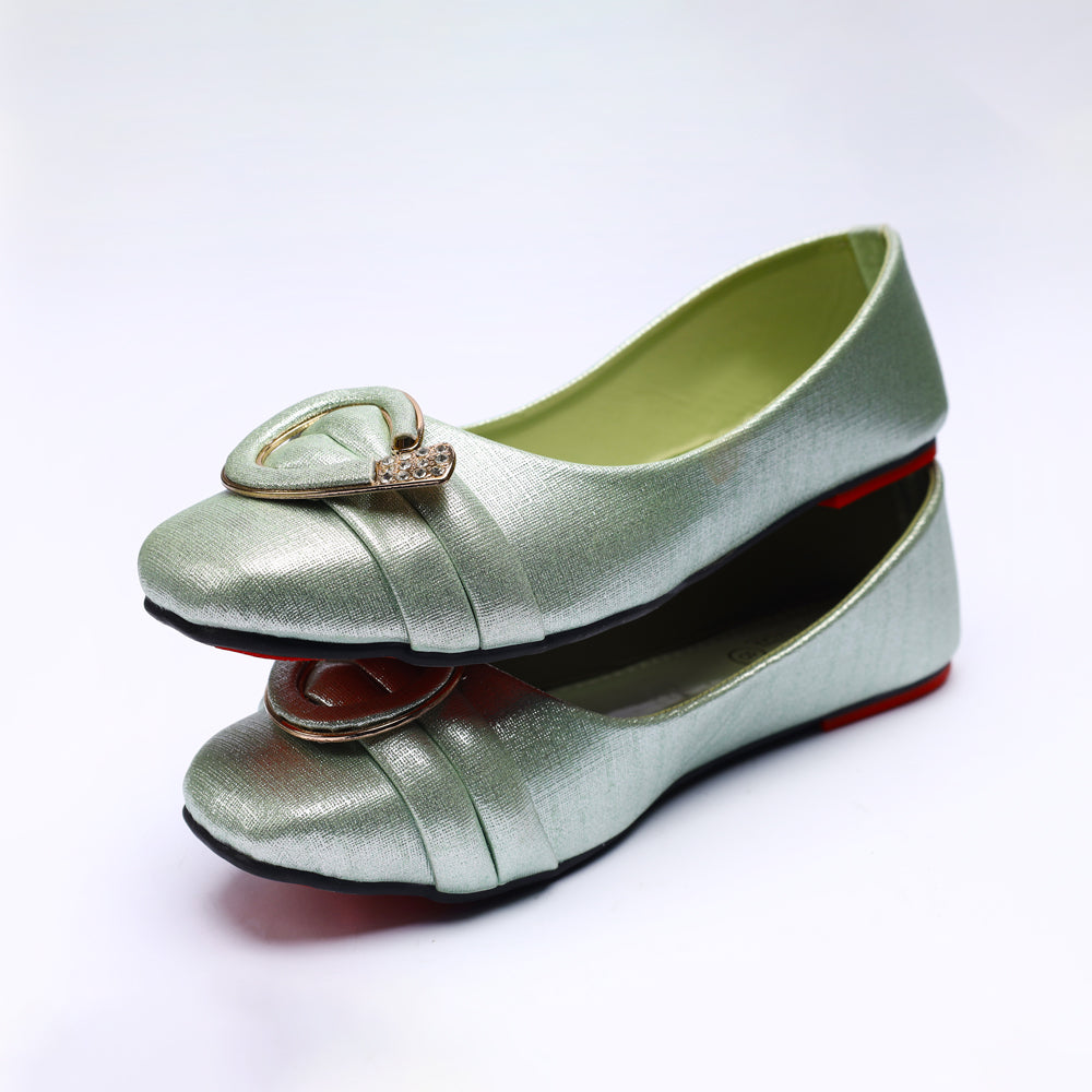 Aqua Green Fancy Pumps