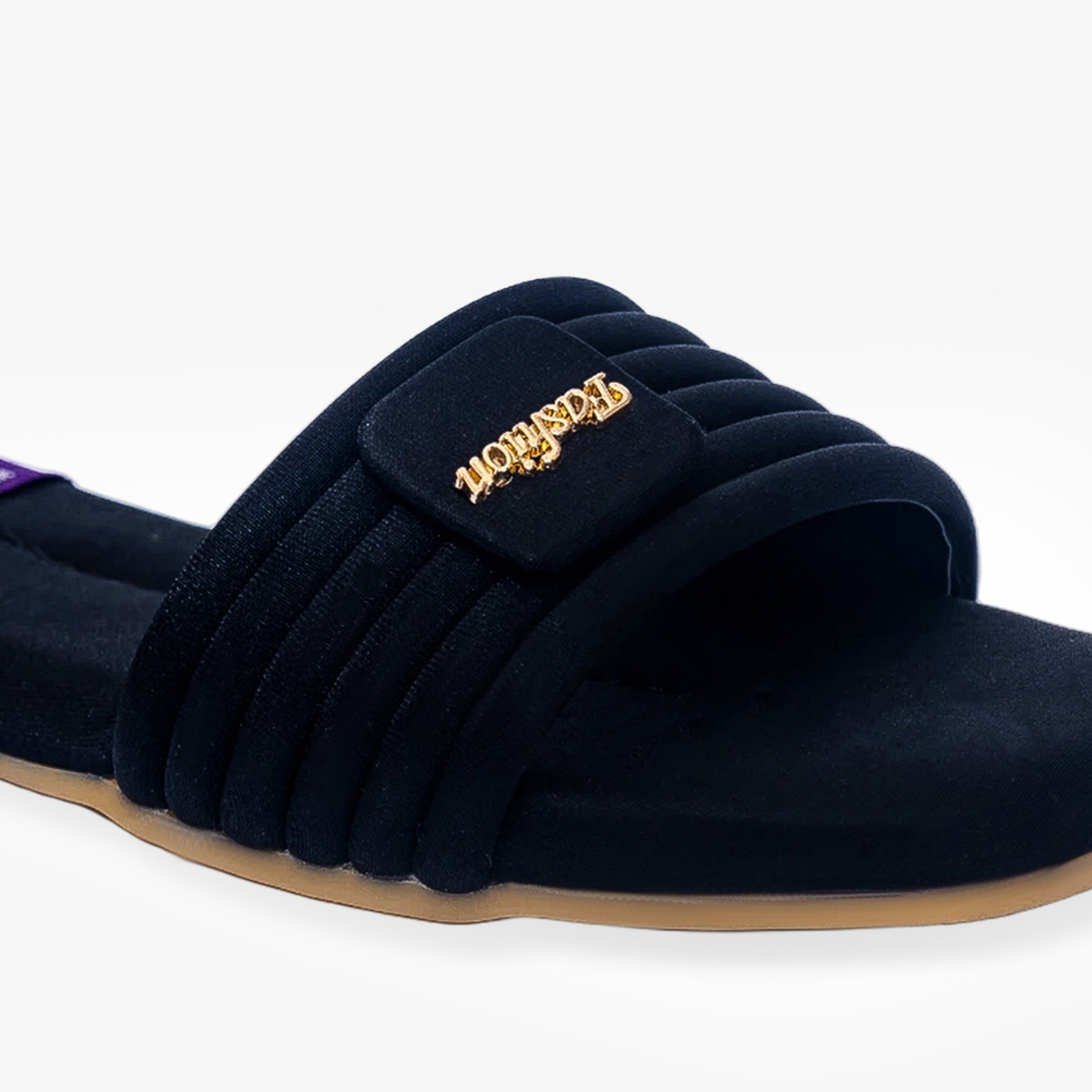 Noir Comfort Slides