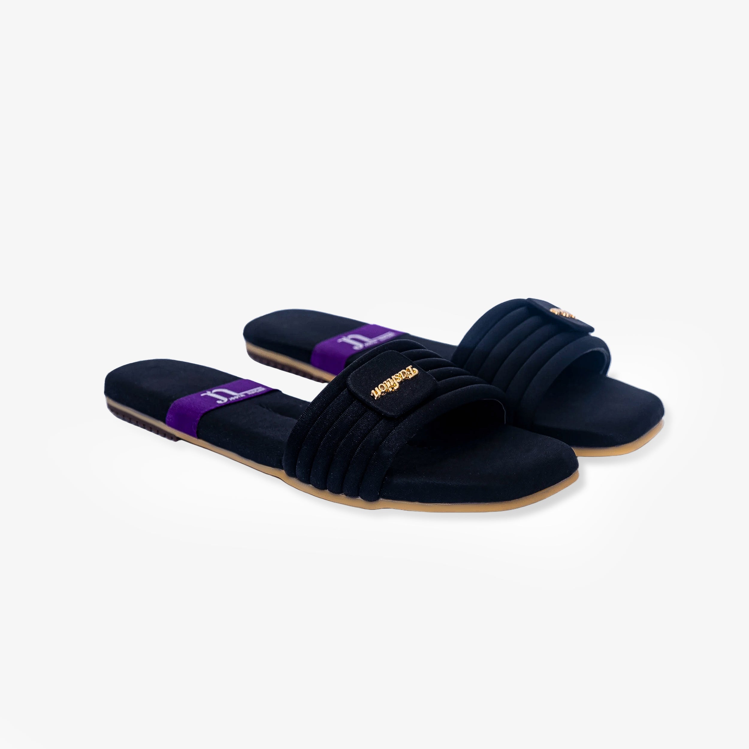 Noir Comfort Slides