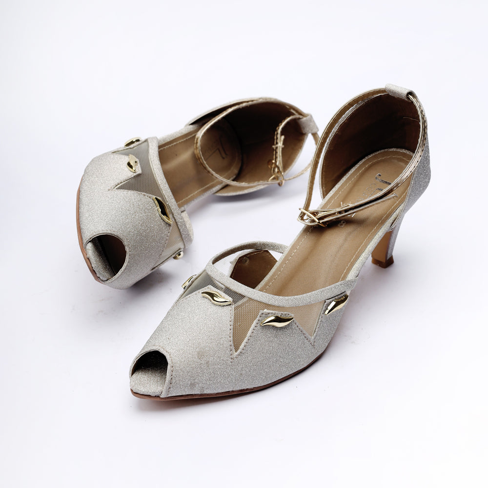 Fancy Bridal Block Heels