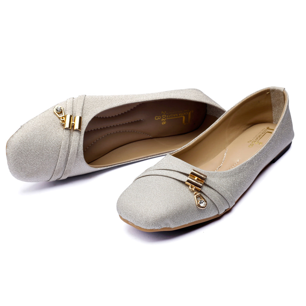 Grey Fancy Comfort Pumps