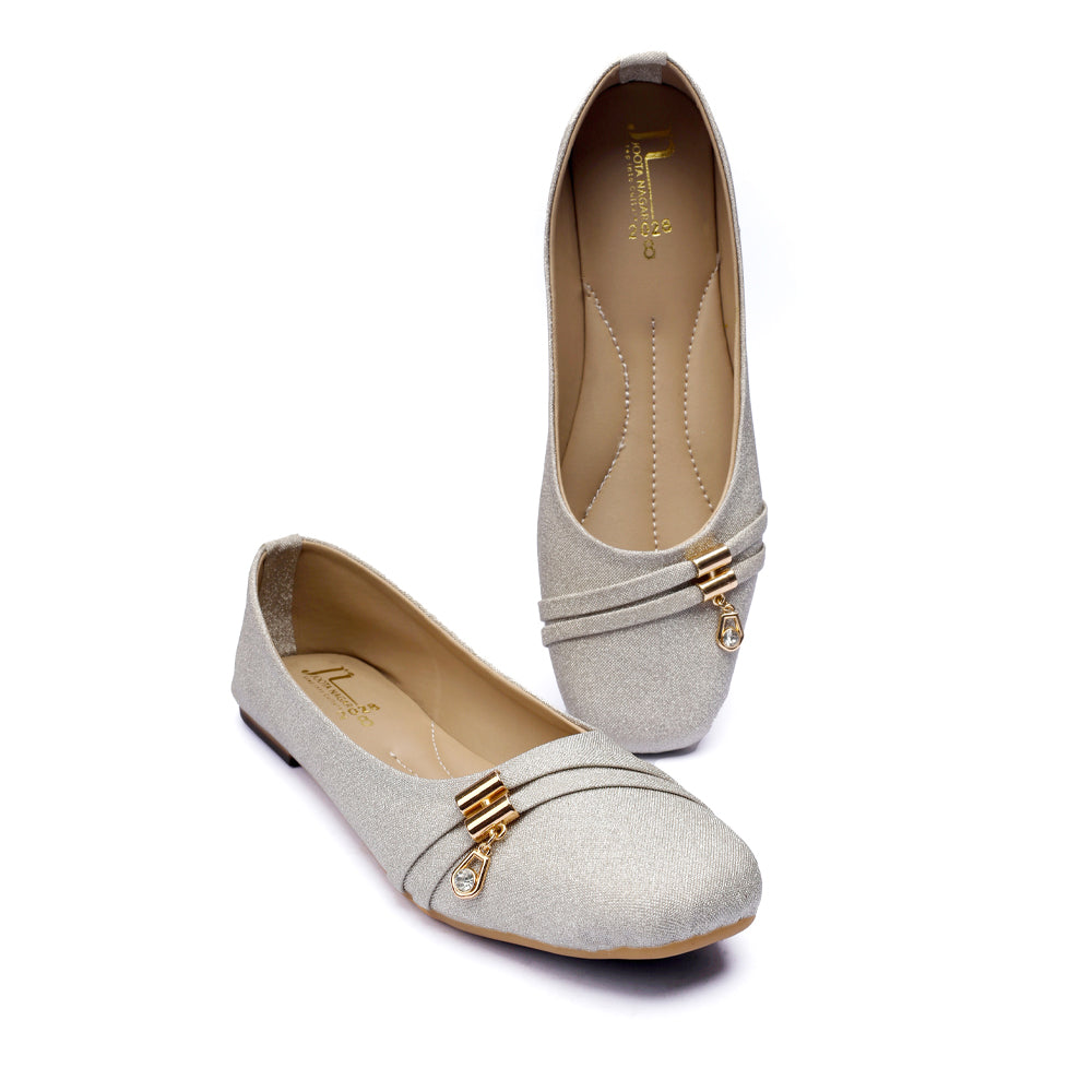 Grey Fancy Comfort Pumps