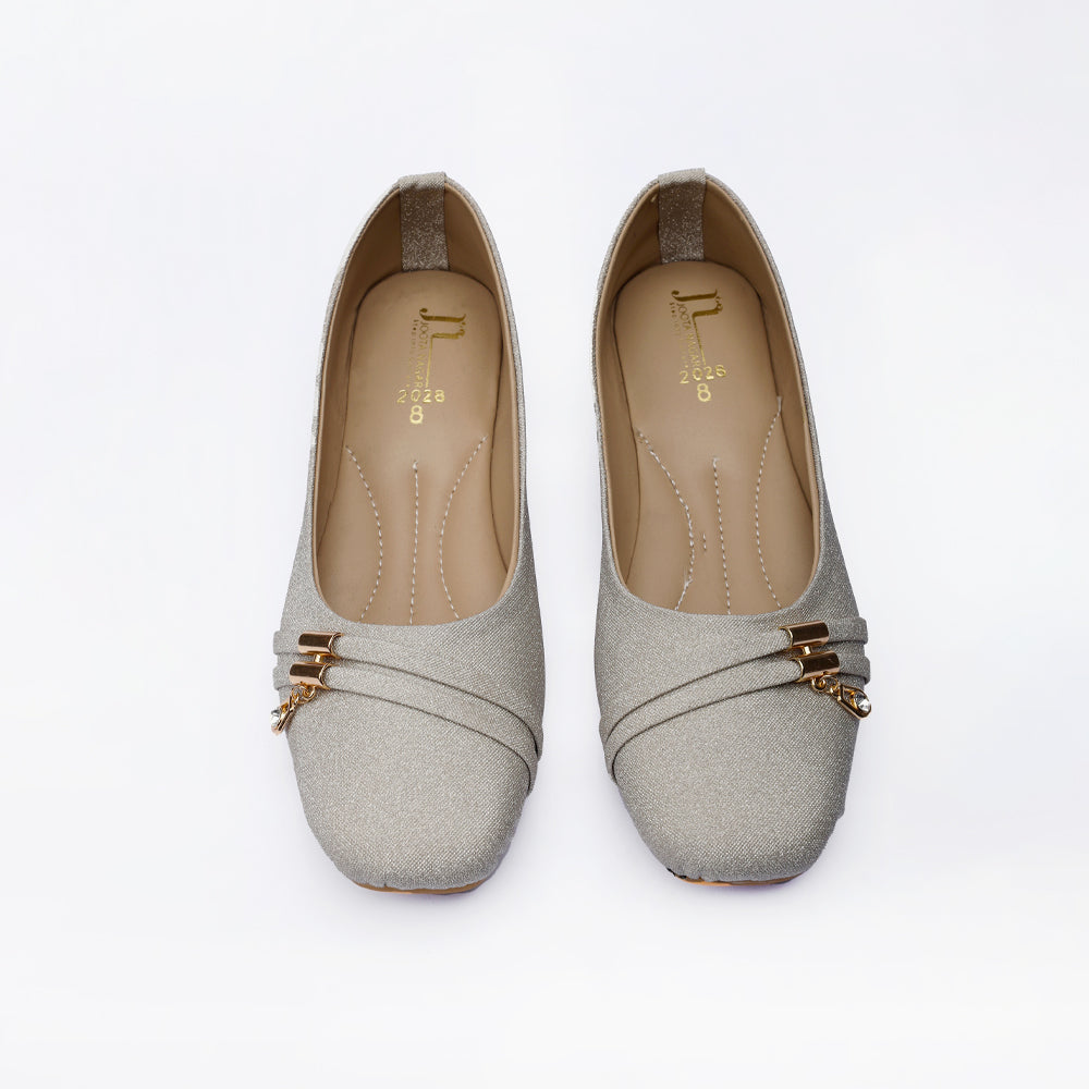 Grey Fancy Comfort Pumps
