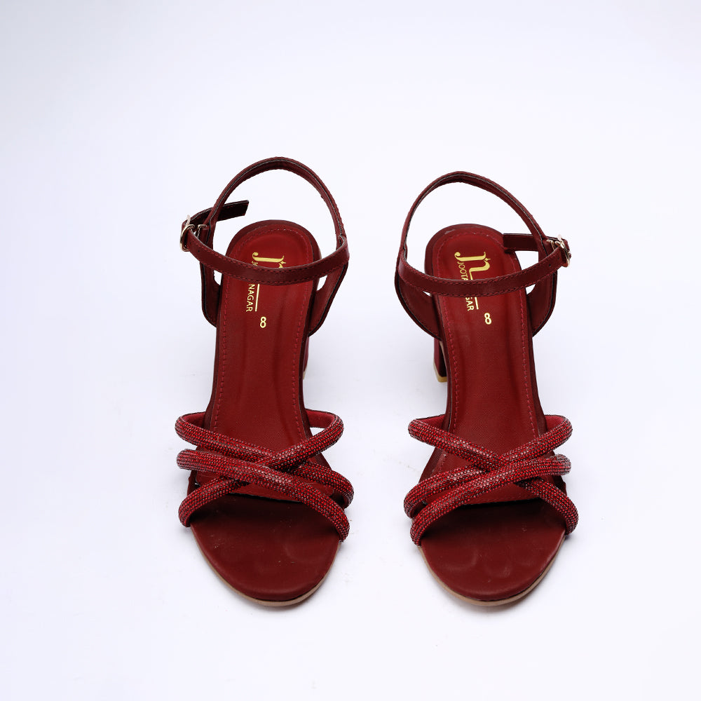 Maroon Comfort High Heels