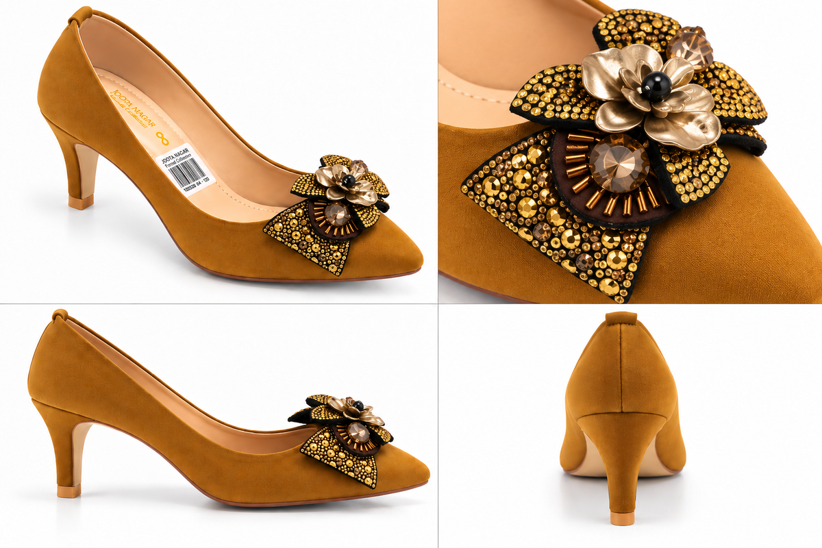 Crystal tai Ladies Court Heel