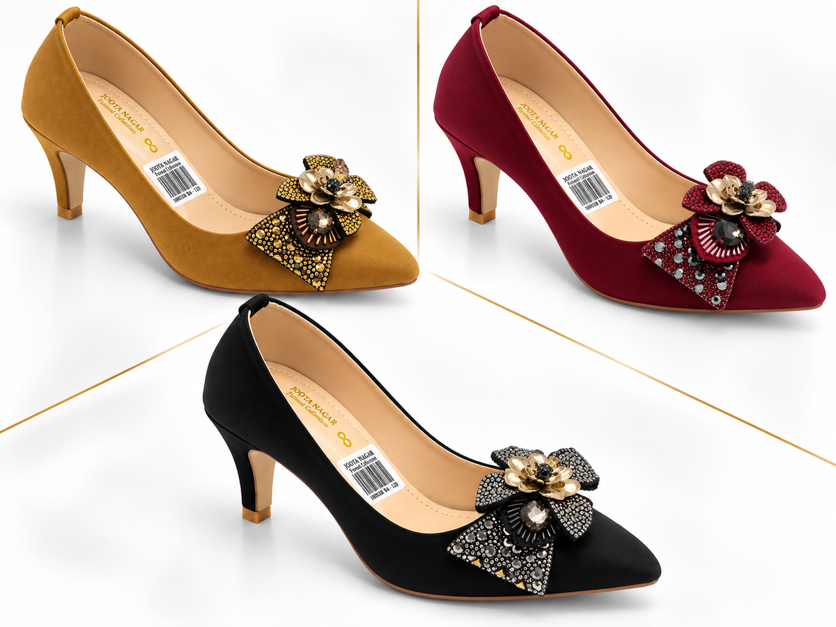 Crystal tai Ladies Court Heel