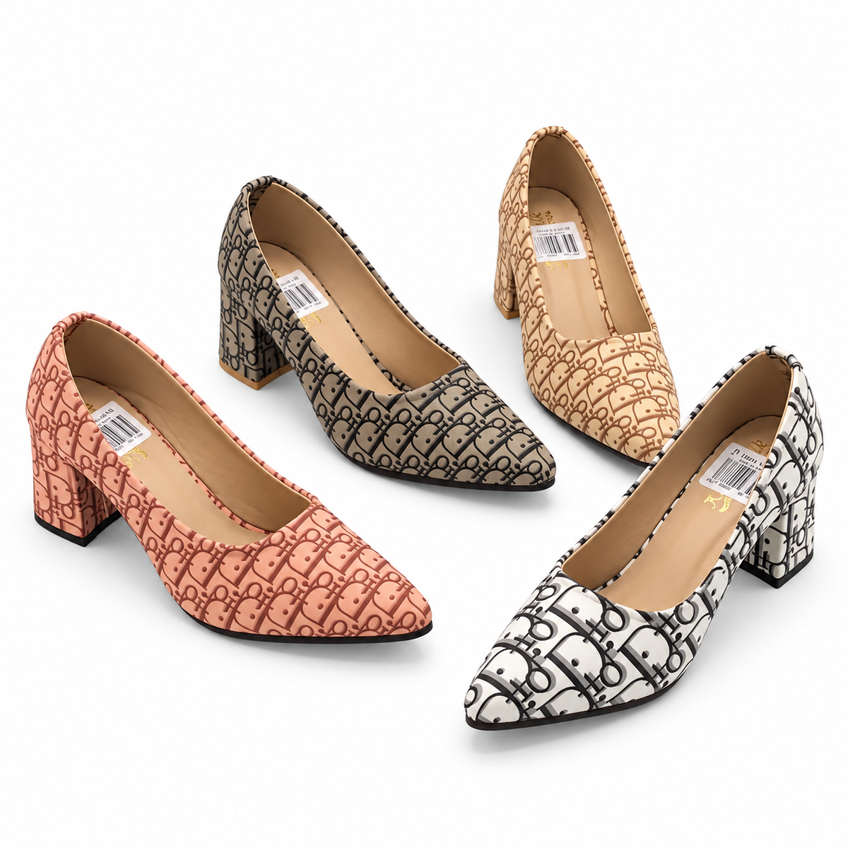 Classic Printed Court Shoes