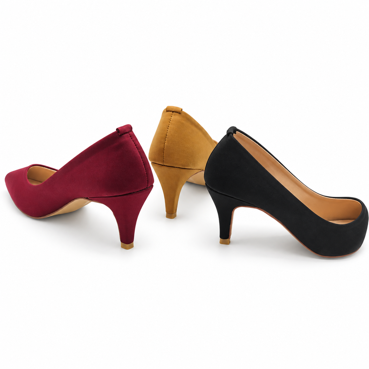 Elegant Crystal Buckle Court shoe