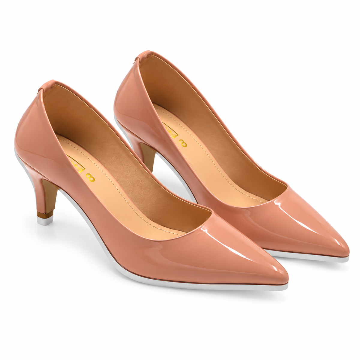 Patent Pointed-Toe Court Shoes