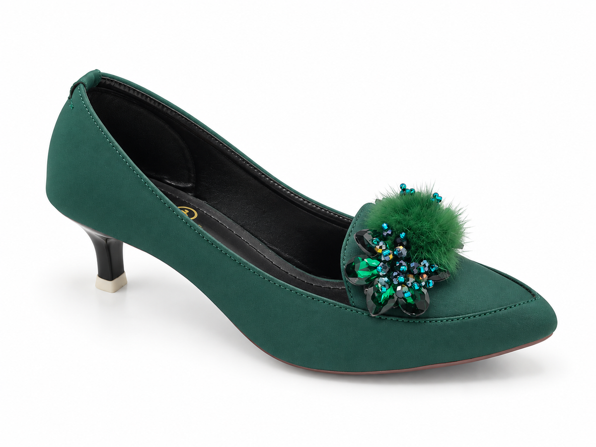NAGINA TAI COATSHO WITH COLOR HEEL
