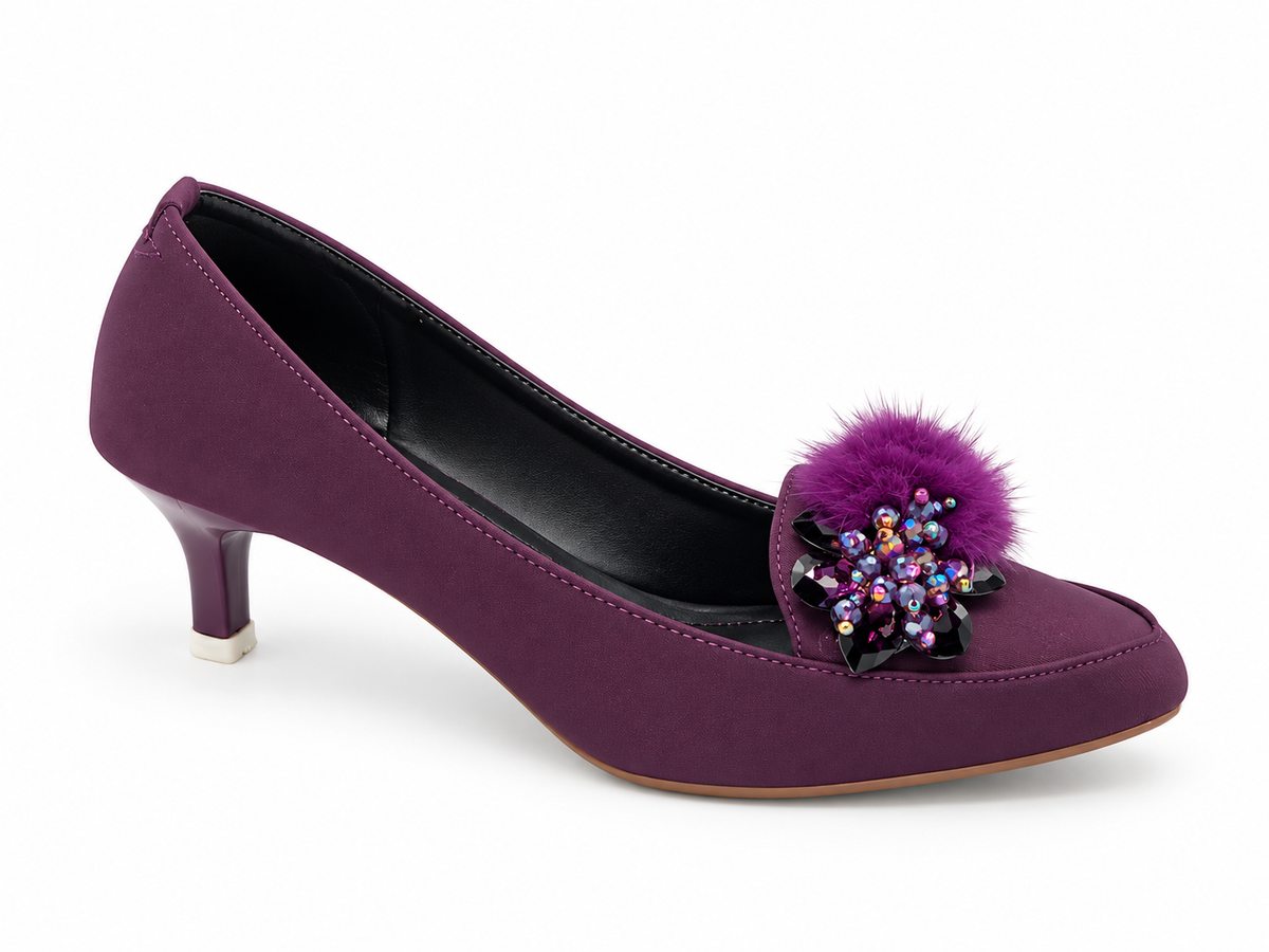 NAGINA TAI COATSHO WITH COLOR HEEL