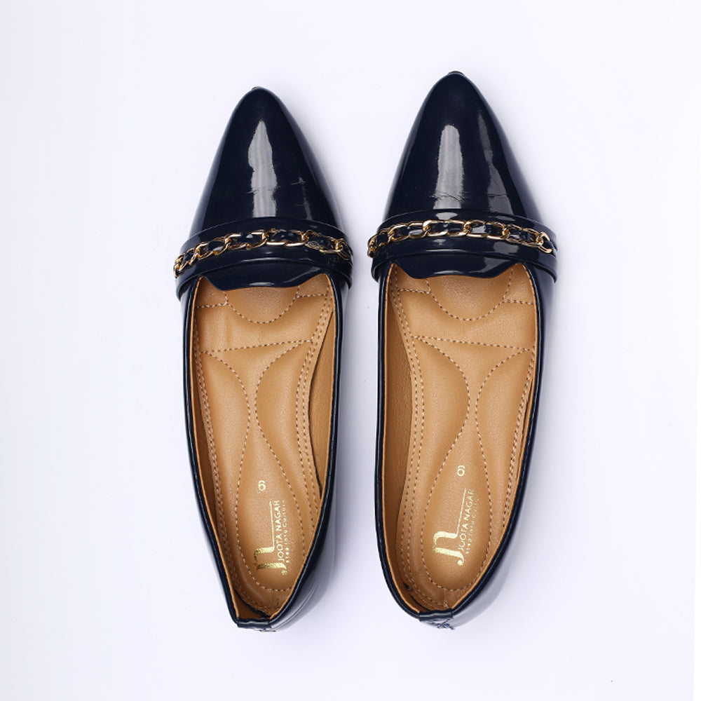 Blue Lifty Pattan Pumps Gel Sole
