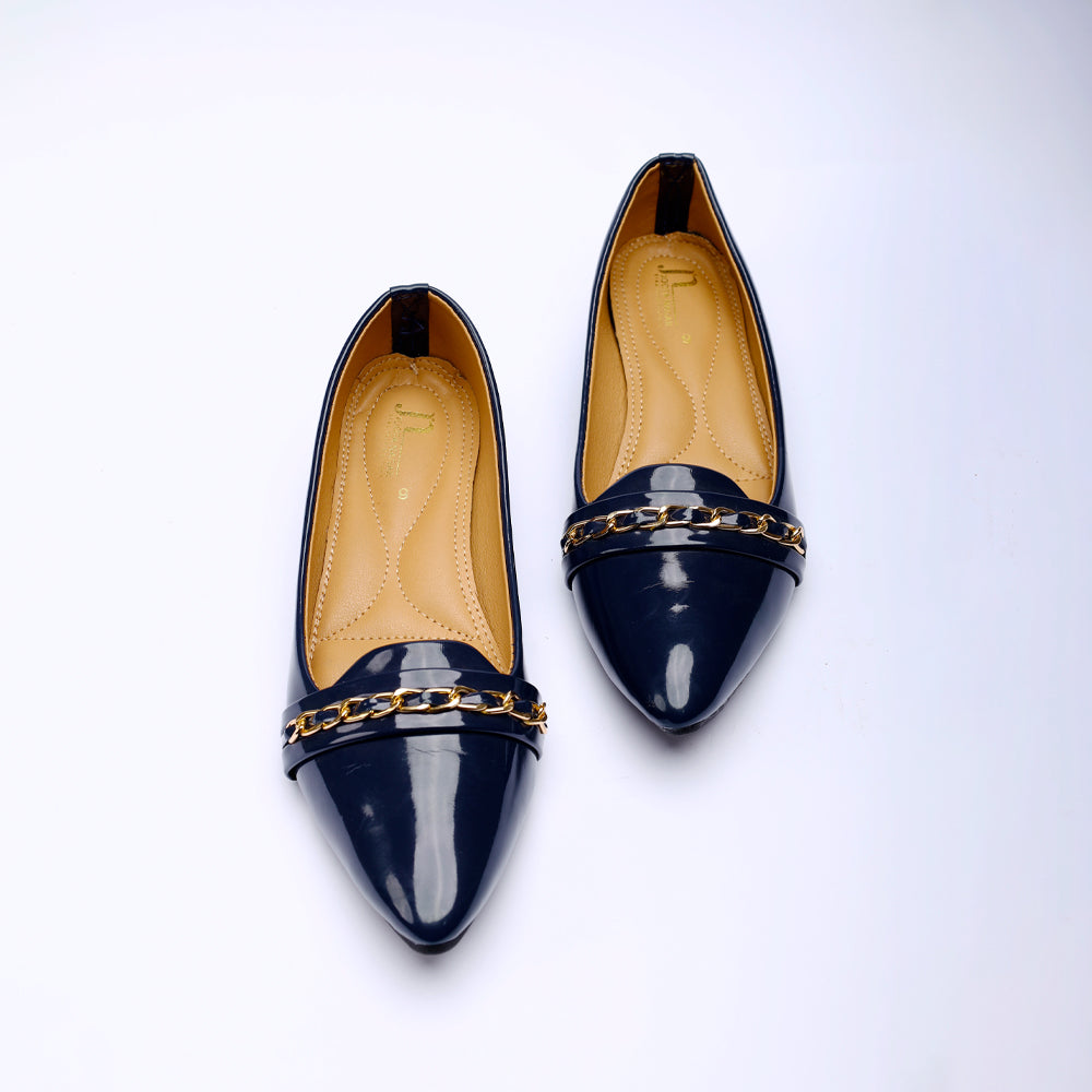 Blue Lifty Pattan Pumps Gel Sole