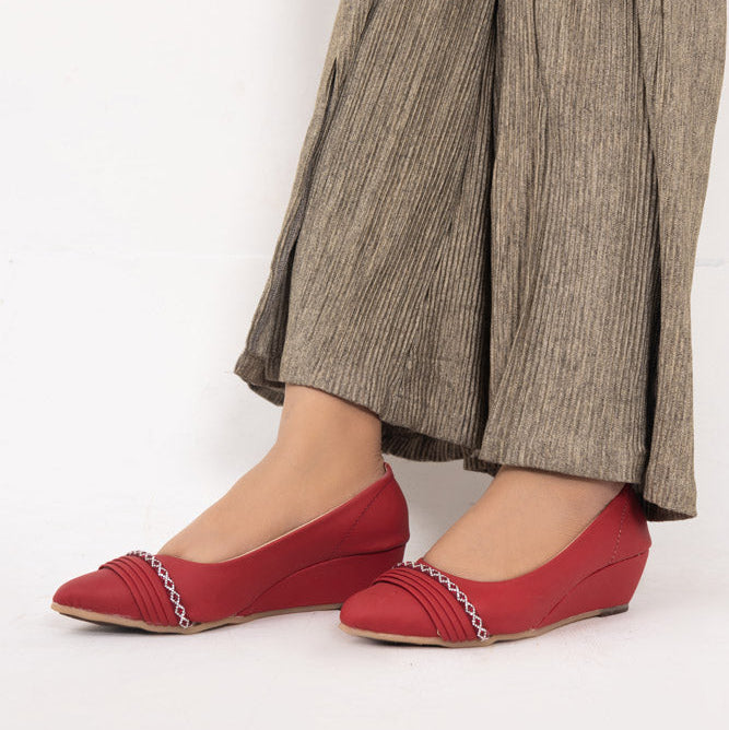 Red Gel Sole Comfort Pump
