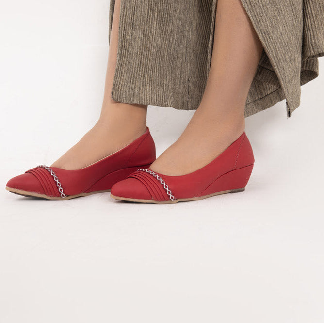 Red Gel Sole Comfort Pump