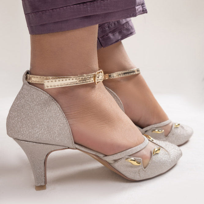Fancy Bridal Block Heels