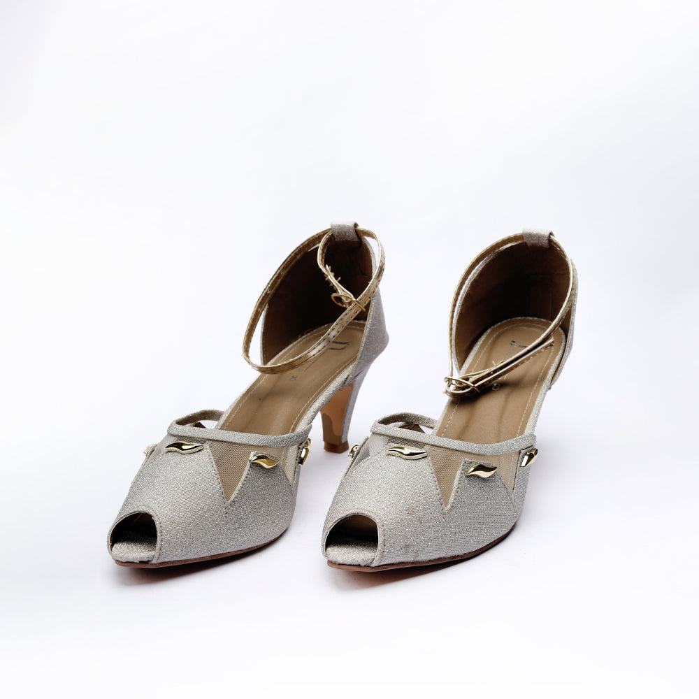 Fancy Bridal Block Heels
