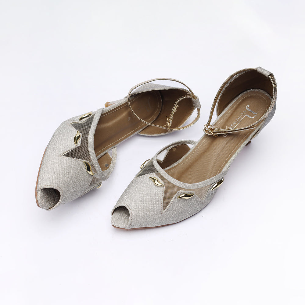 Fancy Bridal Block Heels