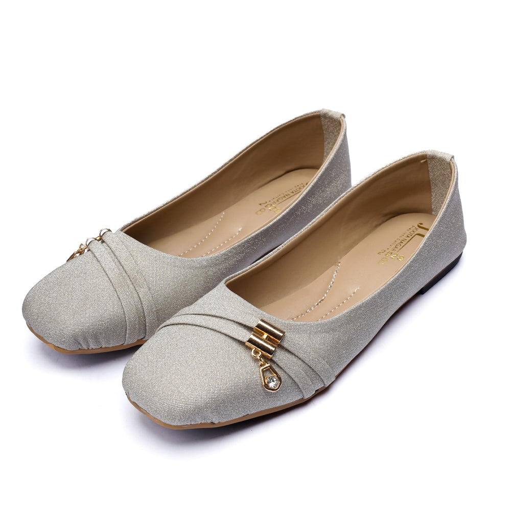 Grey Fancy Comfort Pumps