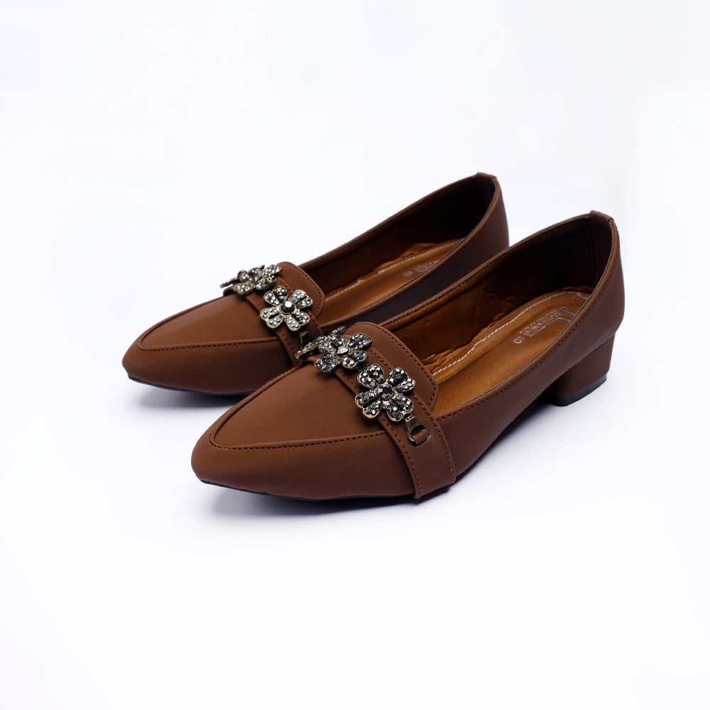 Brown Fancy Pumps