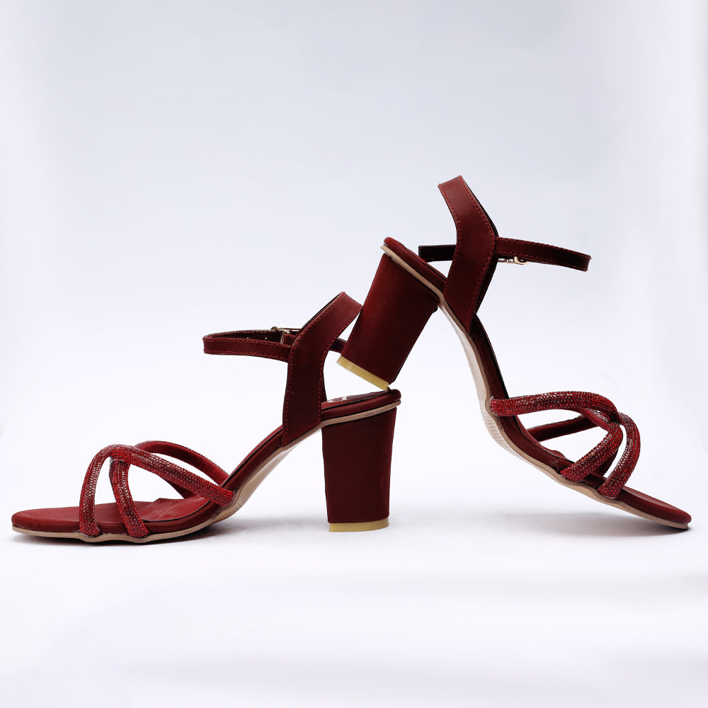 Maroon Comfort High Heels
