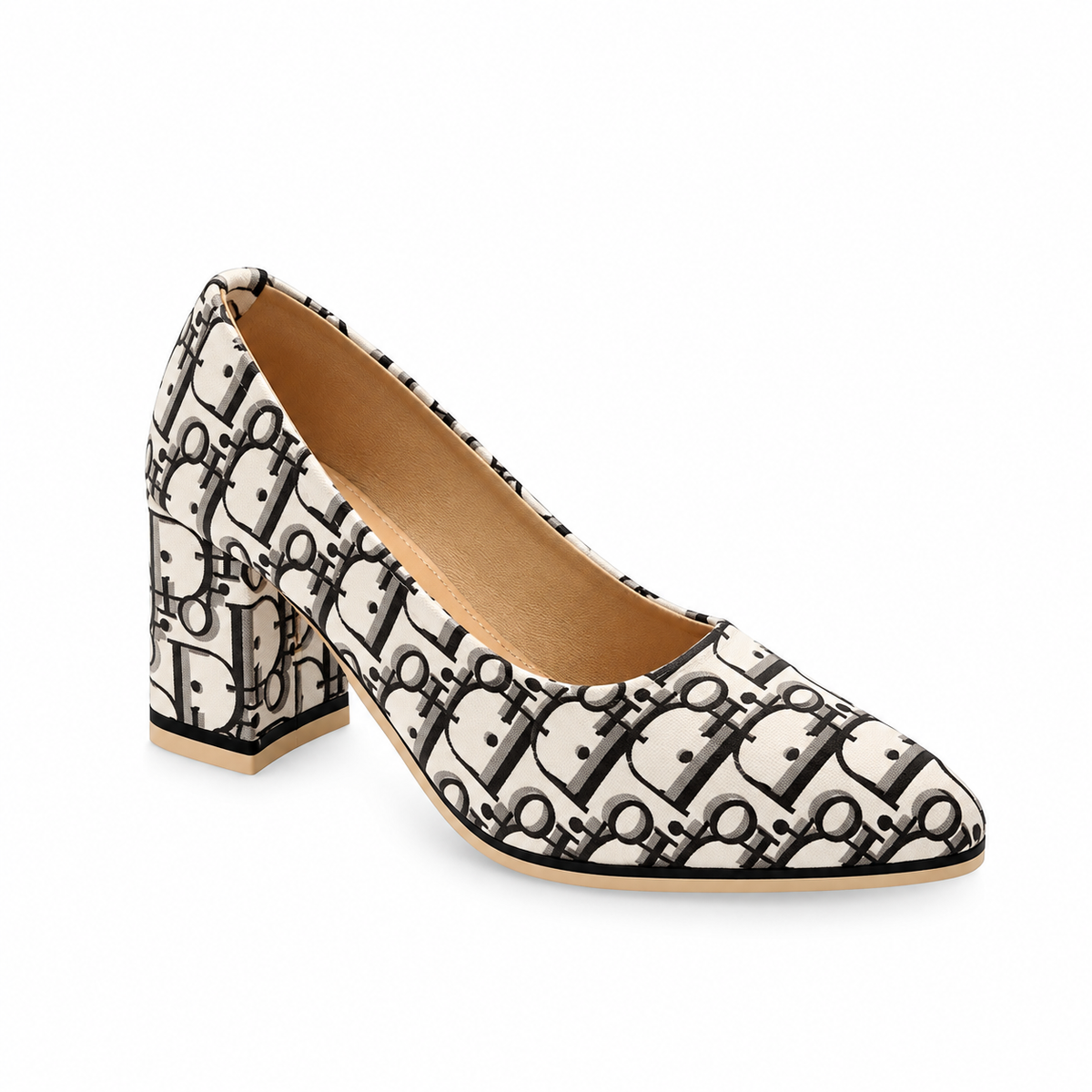 Classic Printed Court Shoes