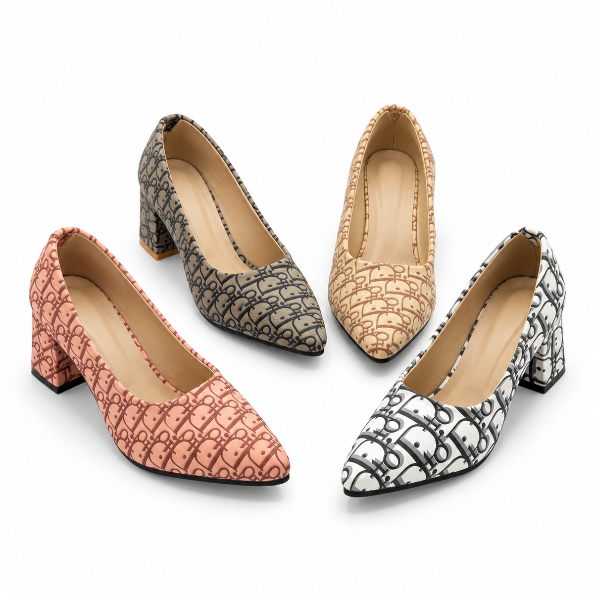 Classic Printed Court Shoes