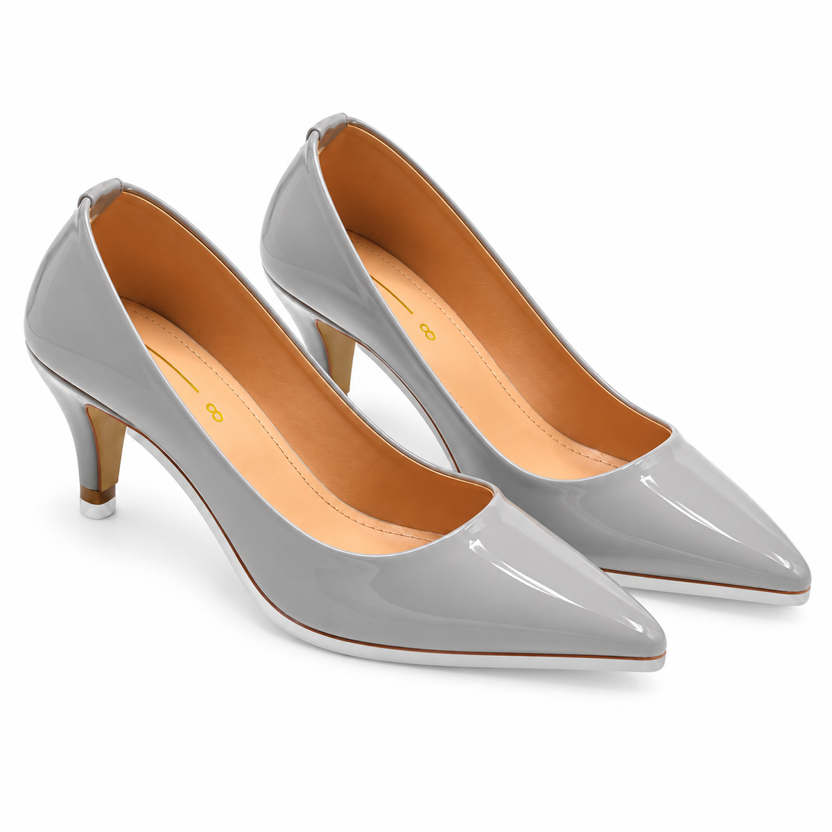 Patent Pointed-Toe Court Shoes