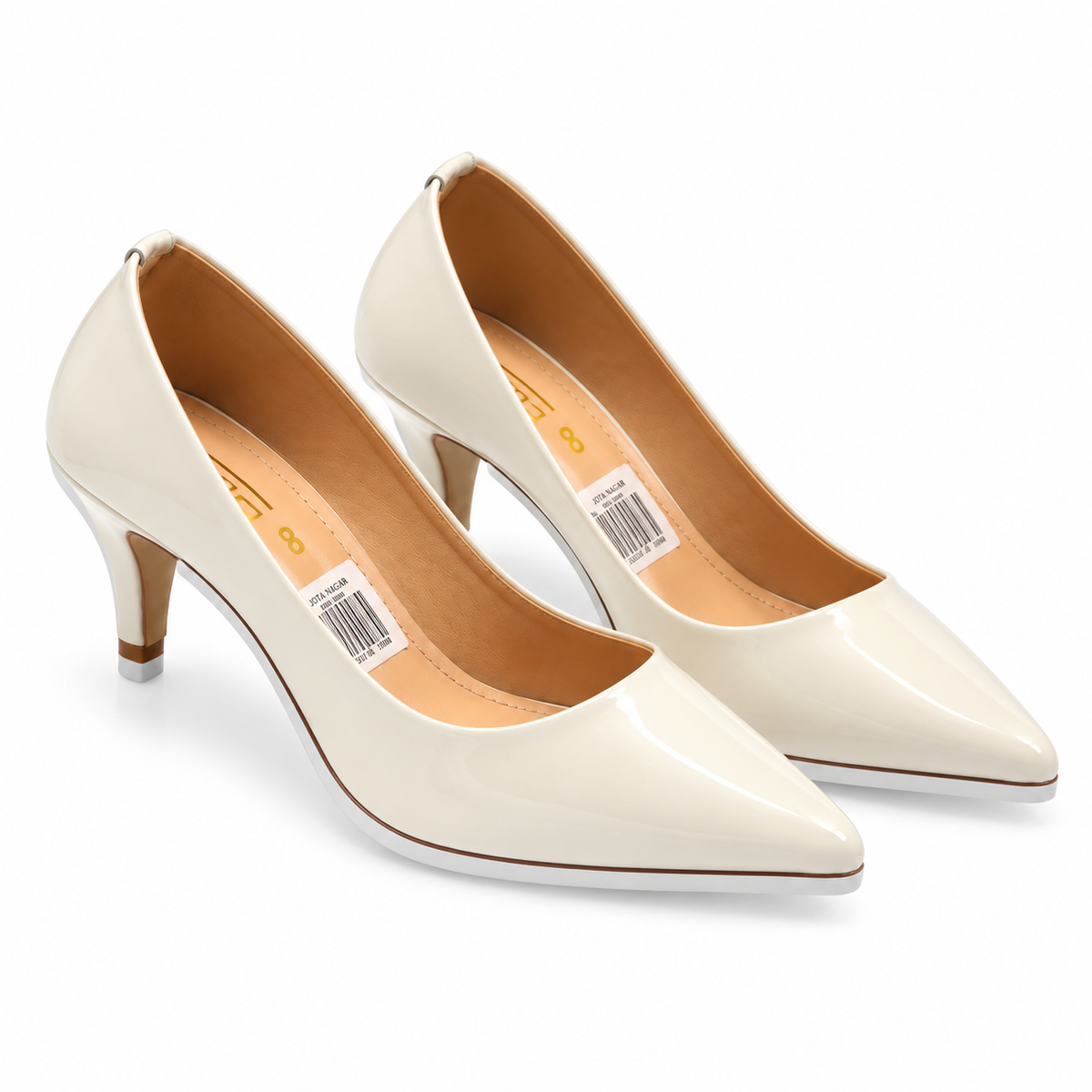 Patent Pointed-Toe Court Shoes