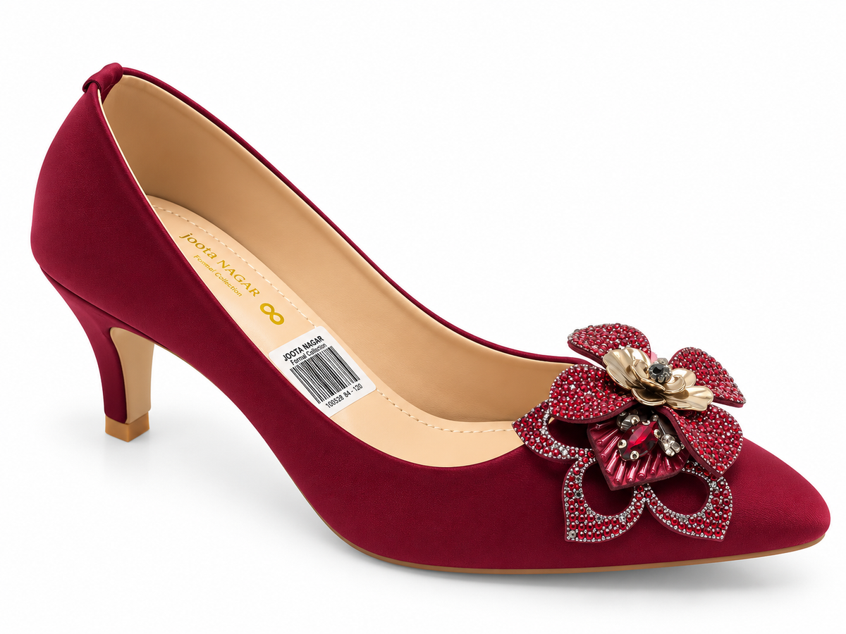 Crystal tai Ladies Court Heel