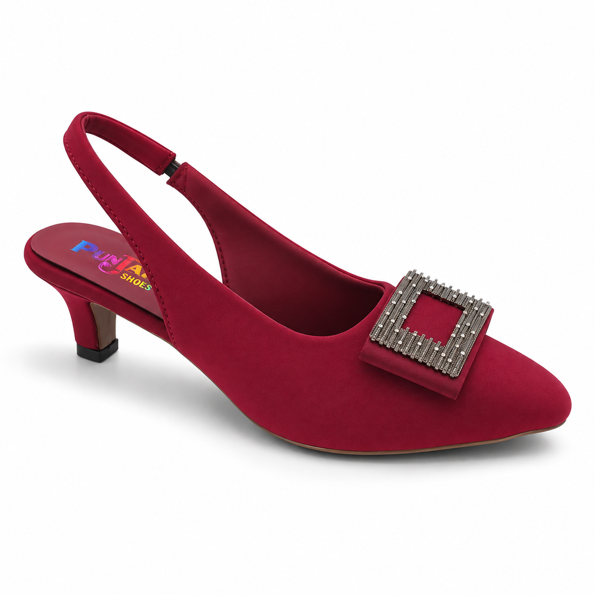 Royal Buckle Slingback Heel